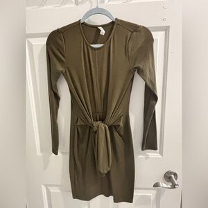 Daily Practice Olive Green Dress